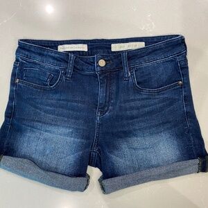 NEW Anthropologie Pilcro ~ Letterpress Jean Denim Stet Shorts Size 28